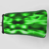Ingrepen van groen en zwart glas golfheadcover (Voorkant)