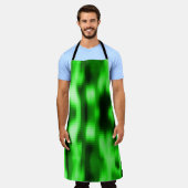 Ingrepen van groen en zwart glas schort (Gedragen)