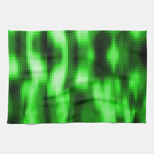 Ingrepen van groen en zwart glas theedoek (Horizontaal)