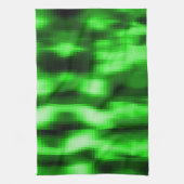 Ingrepen van groen en zwart glas theedoek (Verticaal)