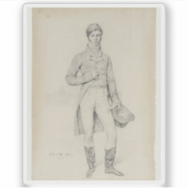 Ingres - Portret van Lord Grantham Sticker