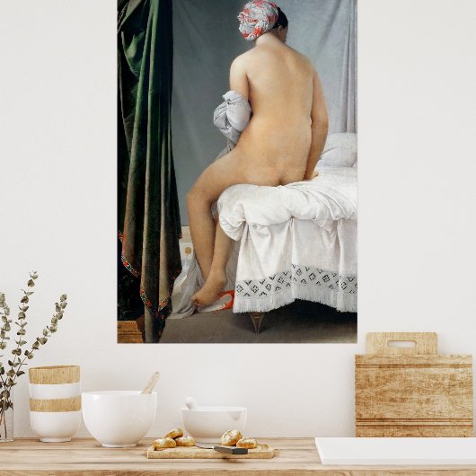 Ingres' The Valpinçon Bather Poster (Keuken)