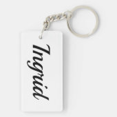 Ingrid schwarz weiß sleutelhanger (achterkant)