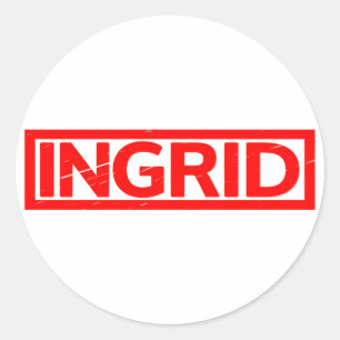 Ingrid Stamp Ronde Sticker
