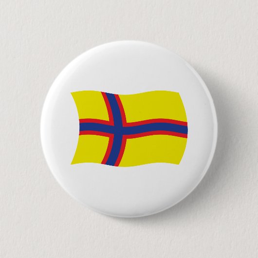 Ingrische Finnen Vlag Knop Ronde Button 5,7 Cm (Voorkant)