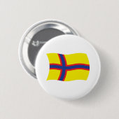 Ingrische Finnen Vlag Knop Ronde Button 5,7 Cm (Voorkant /achterkant)