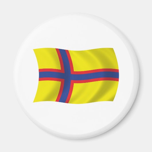 Ingrische Finnen Vlag Magneet (Voorkant)