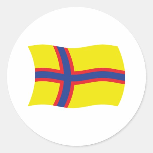 Ingrische Finnen Vlag Sticker (Voorkant)