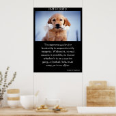 INGRITY Golden Retriever pupil met een wit touw Poster (Keuken)