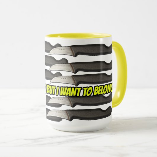 Ingroup-Outgroup Mug for Grown Men Arguing Online Mok (Voorkant rechts)