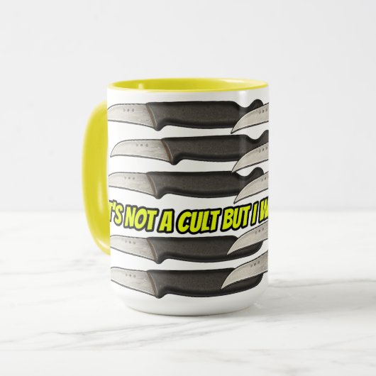Ingroup-Outgroup Mug for Grown Men Arguing Online Mok (Voorkant links)
