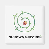 Ingrown Records Ladybug Magnet Square (Voorkant)