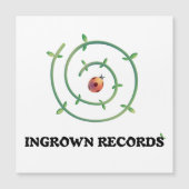 Ingrown Records Ladybug Spiral Large Magnetic Card (Voorkant)