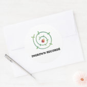 Ingrown Records Lieveheersbeestje Sticker Wit Klei (Envelop)