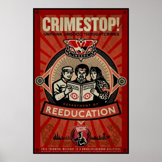 INGSOC 1984 Gedachtewisseling Afdrukken Poster (Voorkant)