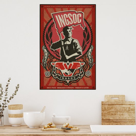 INGSOC 1984 Propaganda-Poster Poster (Keuken)