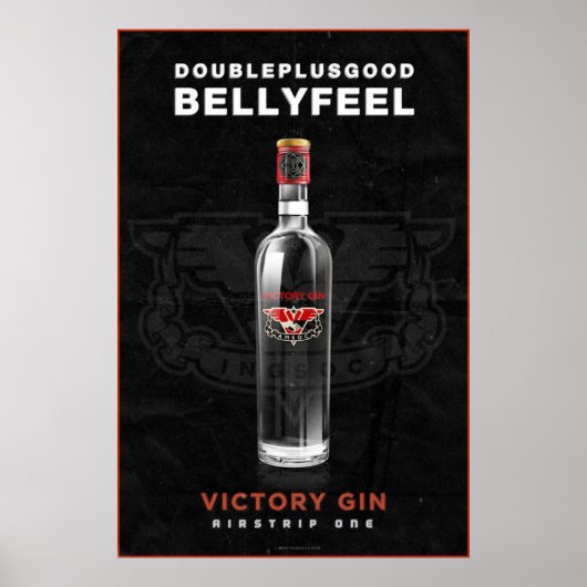 INGSOC 1984 Victory Gin Poster (Voorkant)