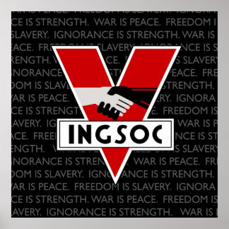 INGSOC geïnspireerd door 1984 Poster