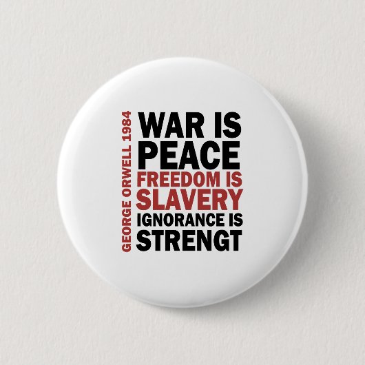 Ingsoc - George Orwell Ronde Button 5,7 Cm (Voorkant)