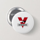 INGSOC Logo Ronde Button 5,7 Cm (Voorkant /achterkant)