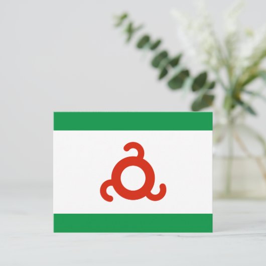 Ingushetia Flag Briefkaart (Staand voorkant)