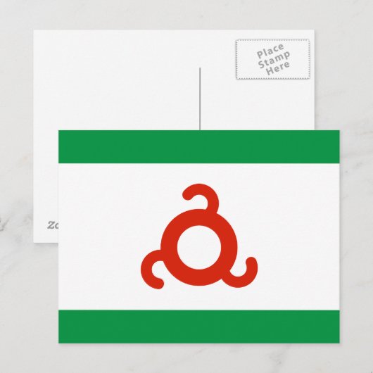 Ingushetia Flag Briefkaart (Voorkant / Achterkant)
