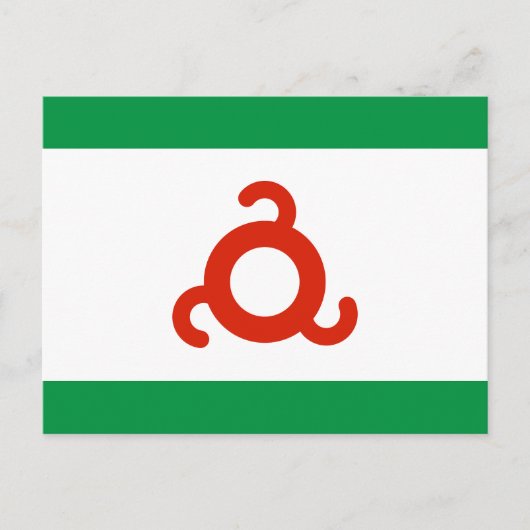 Ingushetia Flag Briefkaart (Voorkant)
