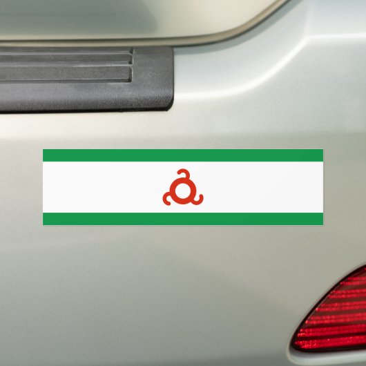 Ingushetia Flag Bumpersticker (Op auto)