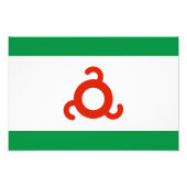 Ingushetia Flag Foto Afdruk (Voorkant)