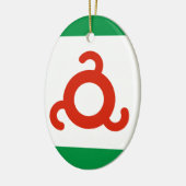 Ingushetia Flag Keramisch Ornament (Links)