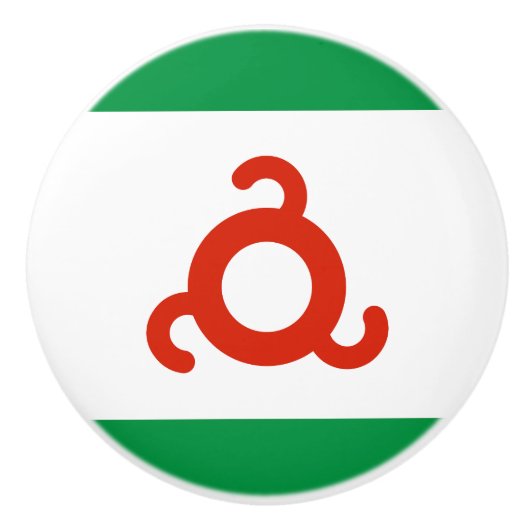 Ingushetia Flag Keramische Knop (Voorkant)