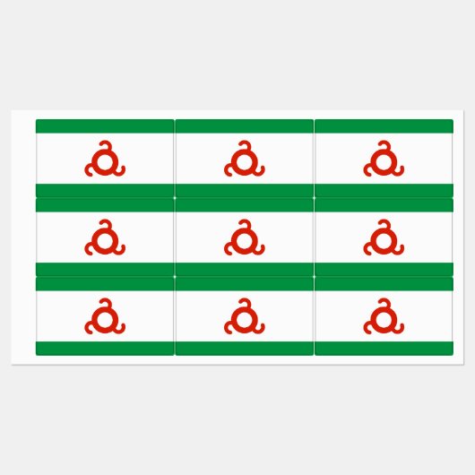 Ingushetia Flag Labels (Vel)