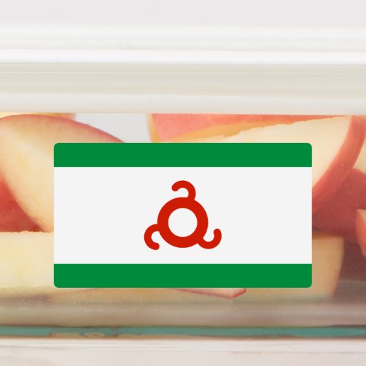 Ingushetia Flag Labels (Aangebracht)