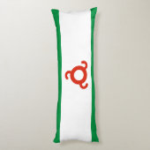 Ingushetia Flag Lichaamskussen (Achterkant (Verticaal))