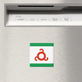 Ingushetia Flag Magneet (Insitu (Vaatwasser))