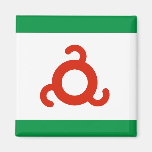 Ingushetia Flag Magneet (Voorkant)