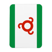 Ingushetia Flag Magneet (Verticaal)