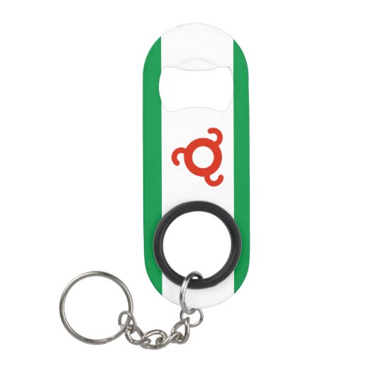 Ingushetia Flag Mini Flessenopener (Voorkant)