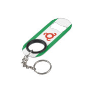 Ingushetia Flag Mini Flessenopener (Achterkant Gekanteld)