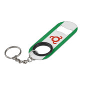 Ingushetia Flag Mini Flessenopener (Voorkant Gekanteld)