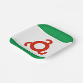 Ingushetia Flag Papieren Bordje (Gebogen)