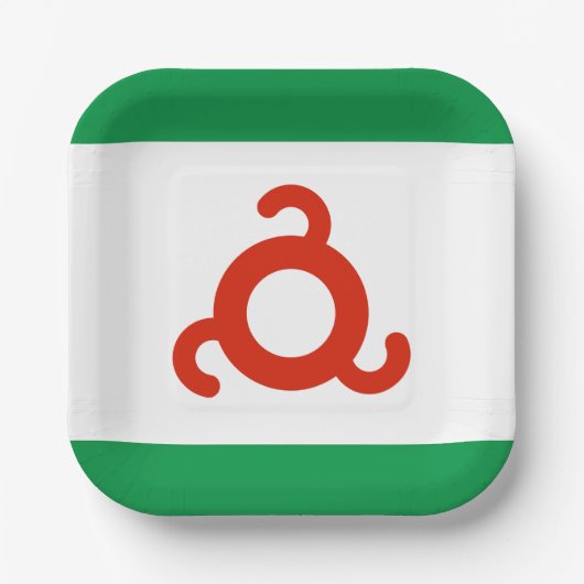 Ingushetia Flag Papieren Bordje (Voorkant)