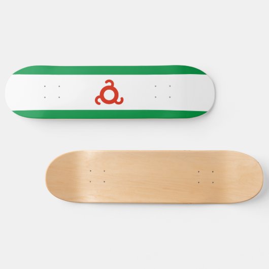 Ingushetia Flag Persoonlijk Skateboard (Horizontaal)