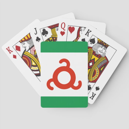Ingushetia Flag Pokerkaarten (Achterkant)