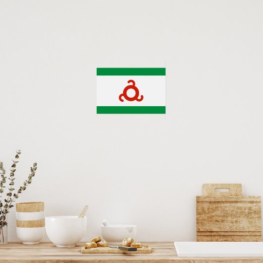Ingushetia Flag Poster (Keuken)
