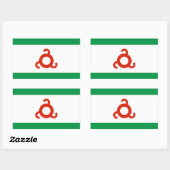 Ingushetia Flag Rechthoekige Sticker (Vel)