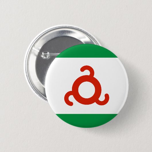 Ingushetia Flag Ronde Button 5,7 Cm (Voorkant /achterkant)