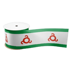 Ingushetia Flag Satijnen Lint