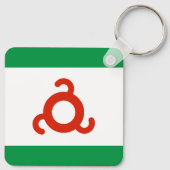Ingushetia Flag Sleutelhanger (Achterkant)