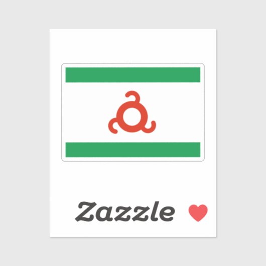 Ingushetia Flag Sticker (Vel)